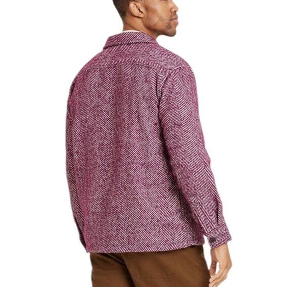 Houston White Adult Herringbone Shacket Size XXL - Picture 2 of 9